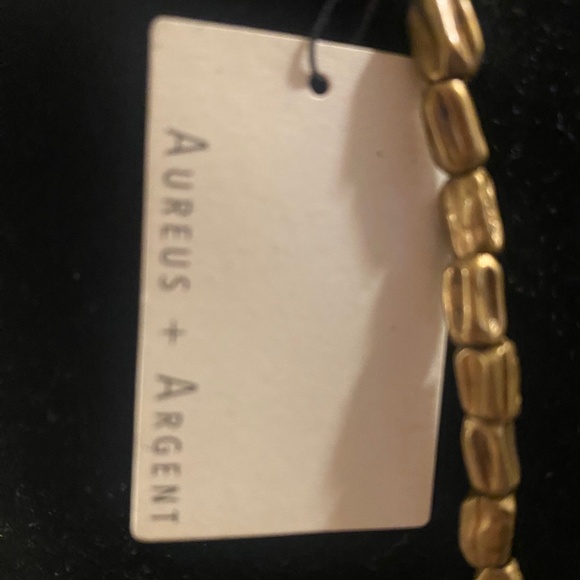 AUREUS & ARGENT bronze necklace in Cleopatra fringe style - Picture 2 of 4